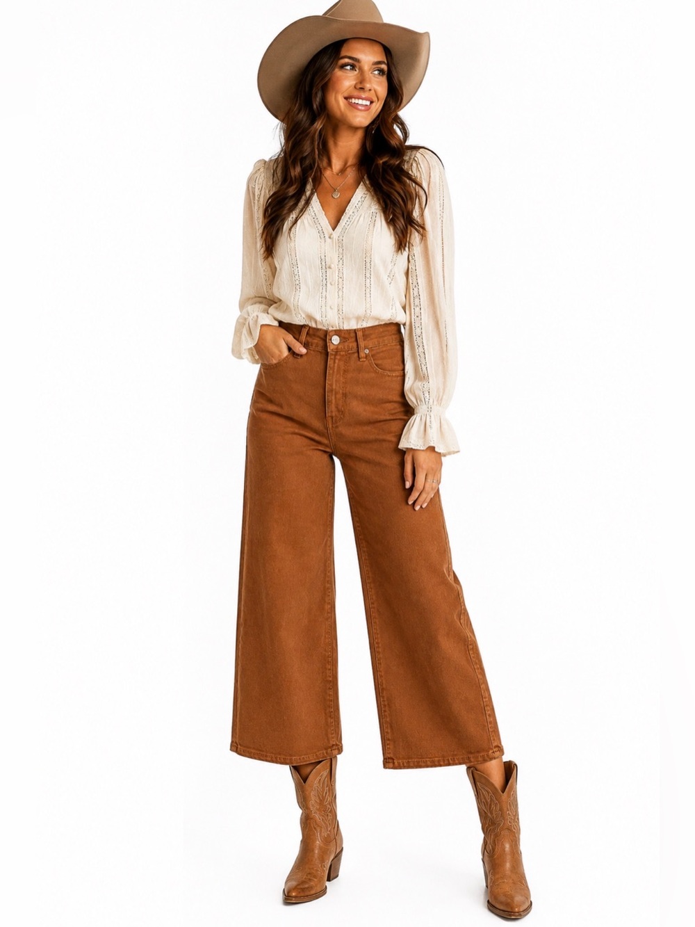 Judy Blue High Waist Garment Dyed Wide Leg Crop Jeans — NWT — Size 9/29 - Picture 3 of 8